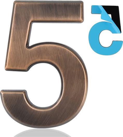 plastic or metal house number|Amazon.com: Self Adhesive House Numbers.